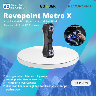 Revopoint Metro X Handheld Hybrid Blue Laser and Full Field Structured Light 3D Scanner - Advanced